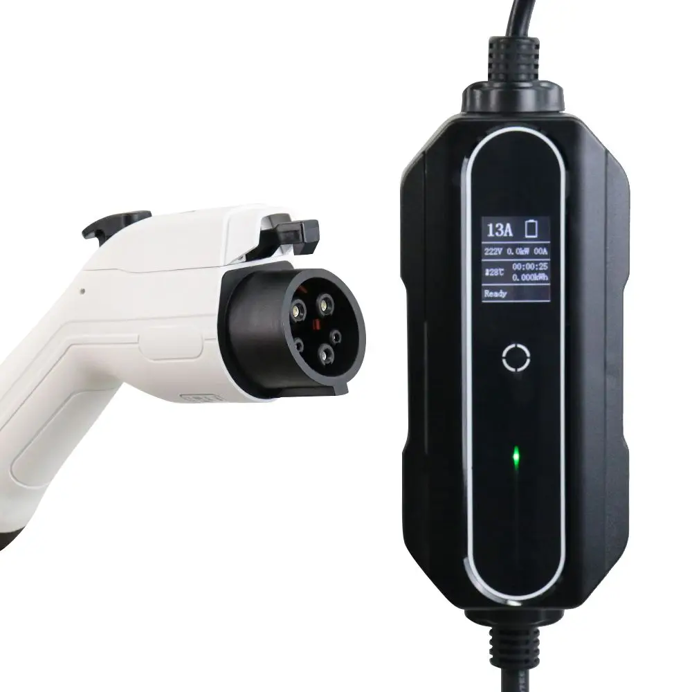 Wallbox Electric Car Charge Cable EV Charging Station 11kw Ev Charger Auto Key Outdoor Button Card Earth