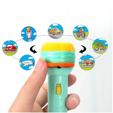 Мультяшный фонарик проектор рассказание историй игрушки для детей подарок на Рождество светящаяся