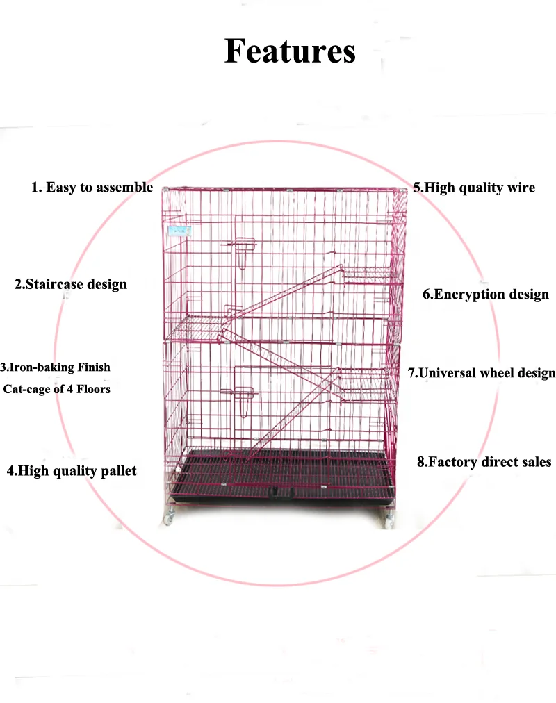 Lorenzo OEM katlanabilir kafes hundekafig M-L60xW142xH105 gaiolas Para Animais двойной стек кошка металлическая клетка для собак