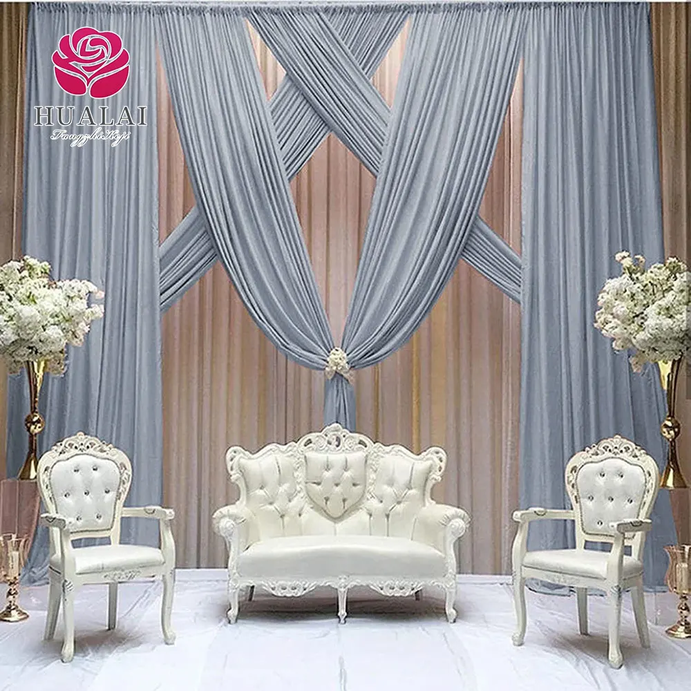 10x8ft curtains sheer tulle chiffon arch ceiling curtains backdrop drapes for photography wedding ceremony reception decoration