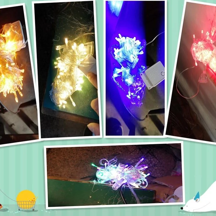 Led String Lights For Wedding 1m 10leds/2m 20leds/3m 30leds Christmas Luminous Fairy Led Lamp Key