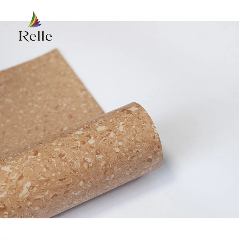 Relle rollo vinil pvc pisos non slippery polyvinyl chloride anti bacteria homogeneous pvc vinyl floor foshan