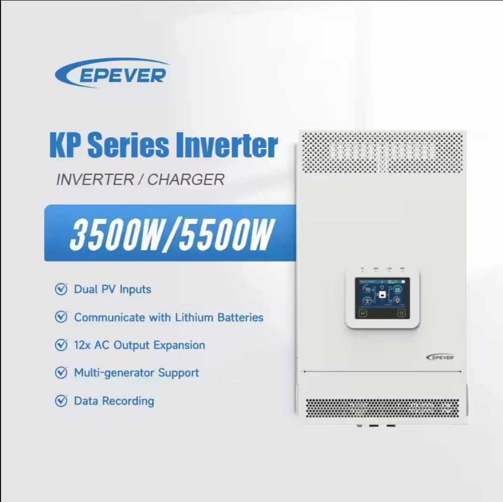 Euro EPEVER KR Series 3.5kw 5.5kw Hybrid Inverter Charr 24v 48v Off-Grid System Single Output