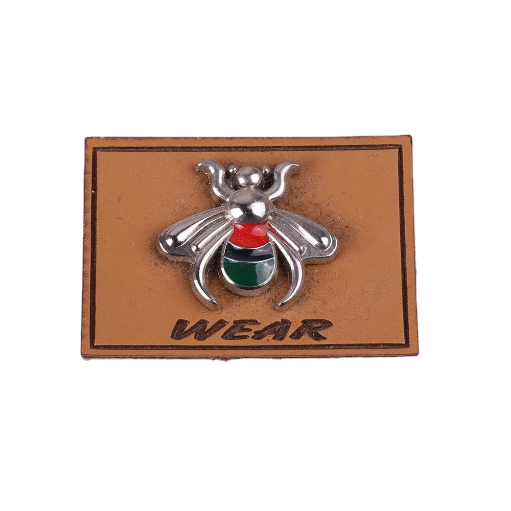 Cheap Custom Embroidered Big Logo Colorful Embroidery Towel Chenille Letters Leather Patches Applique