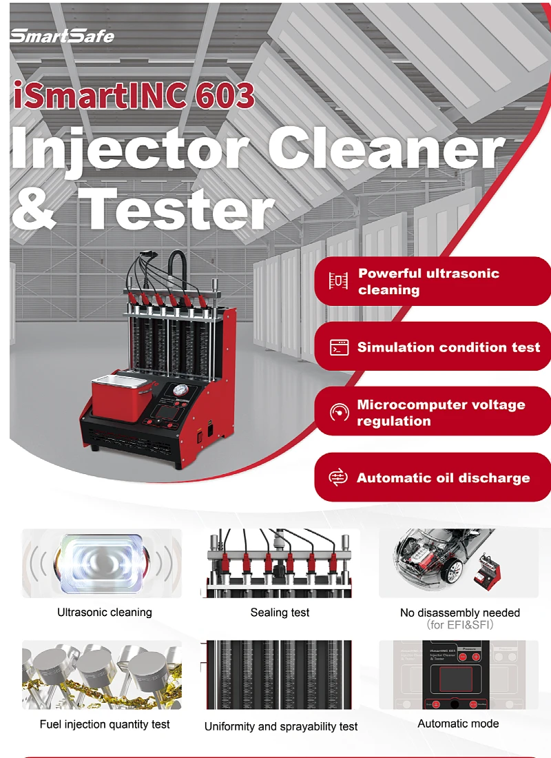 LAUNCH 2024 Global Version CNC603A Injector Cleaning Machine For All Cars Fuel Injector Cleaner And Tester