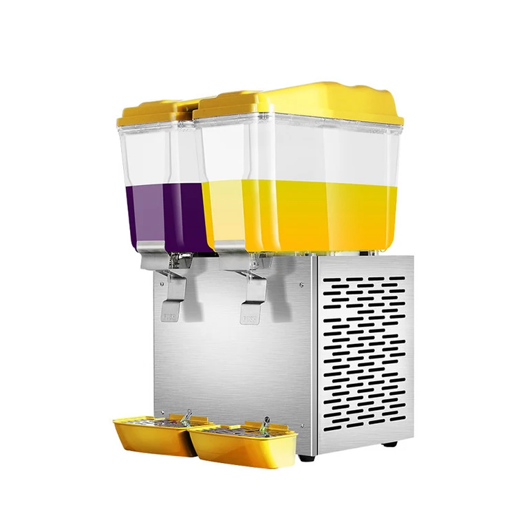 Single cold juice dispenser for mixing large volume drinks blender with Many Flavors