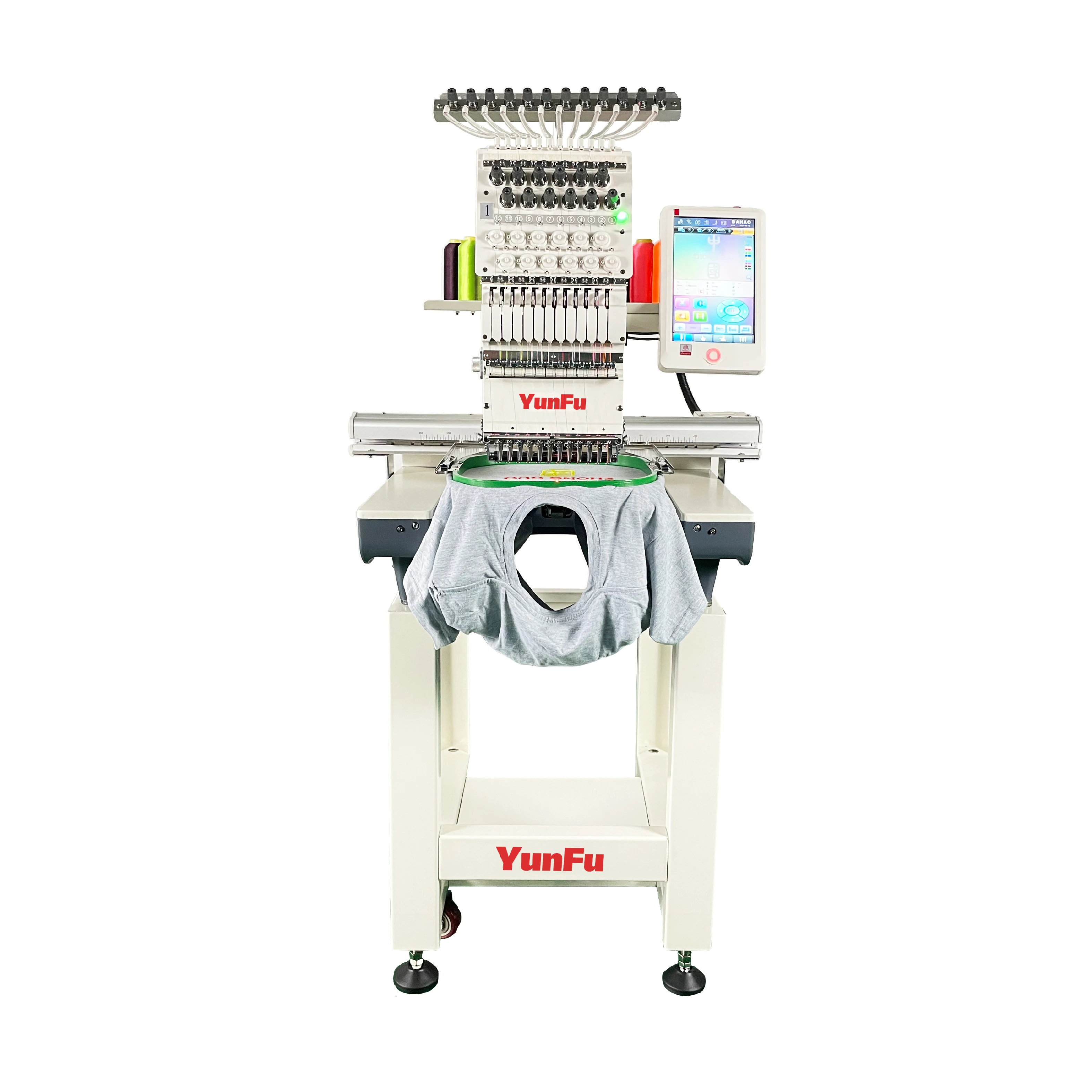 12 needles 1200 RPM similar ricoma type tajima head computerized embroidery machine for apparel embroidery cap flat and tshirt