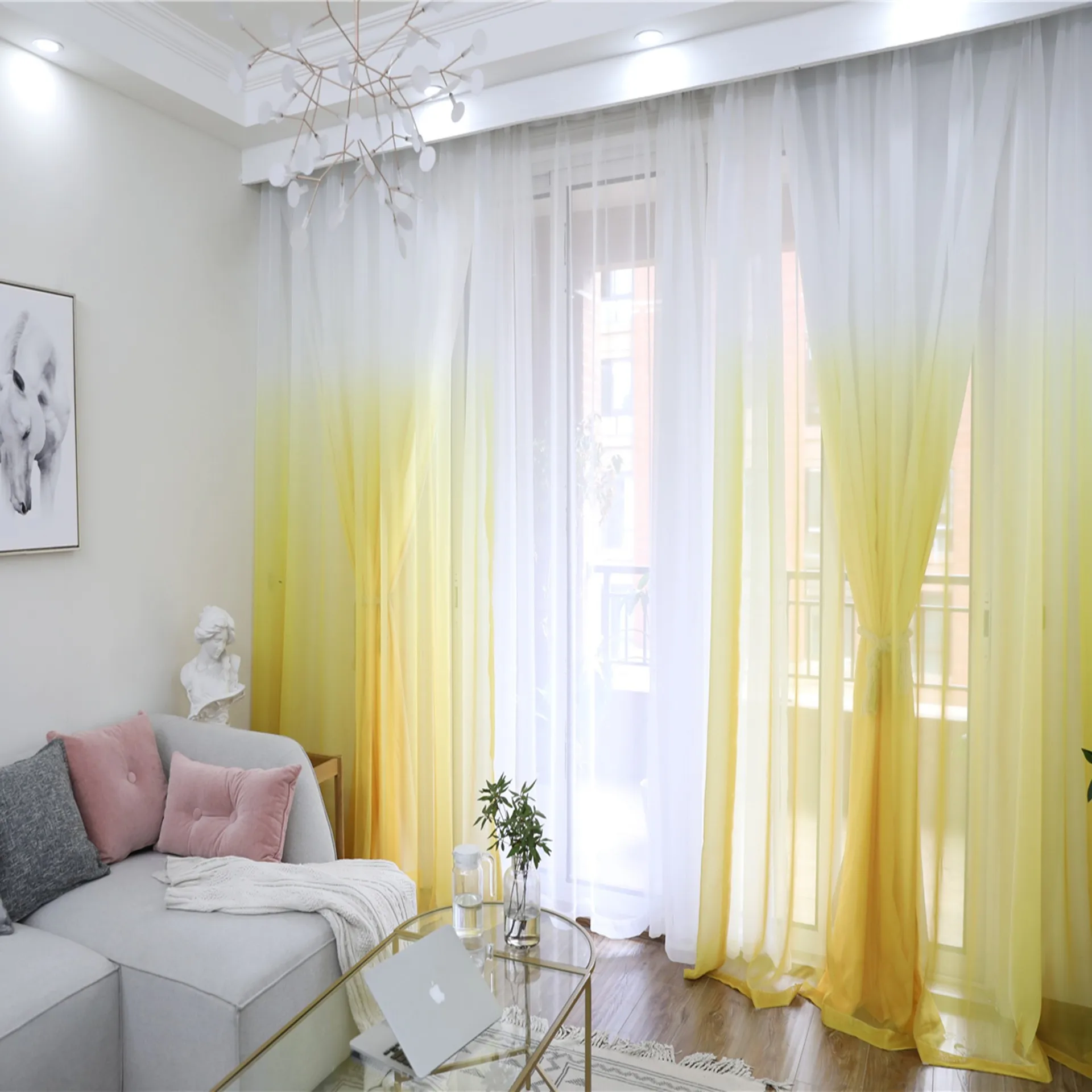 Blackout Curtains Blinds Drapes Modern 3d Printed Gradient  Bedroom Window Curtains For Living Room Curtains For Kitchen