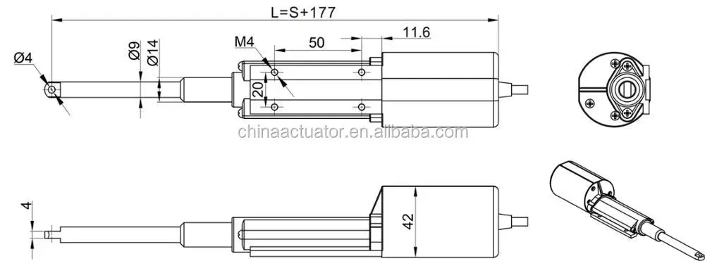 12v 24v dc telescoping linear actuator linear actuator telescope 12 v telescopic 3 stage linear actuator