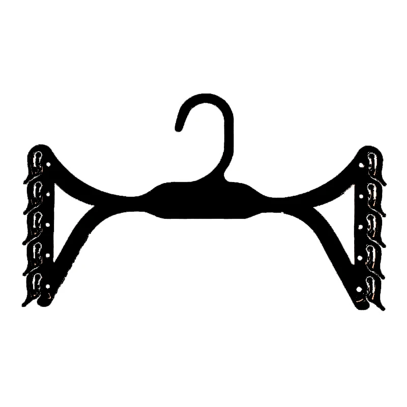 Custom 5-Layer Plastic Underwear Hanger Space Saving Clothes Display Hook for Garment & Lingerie
