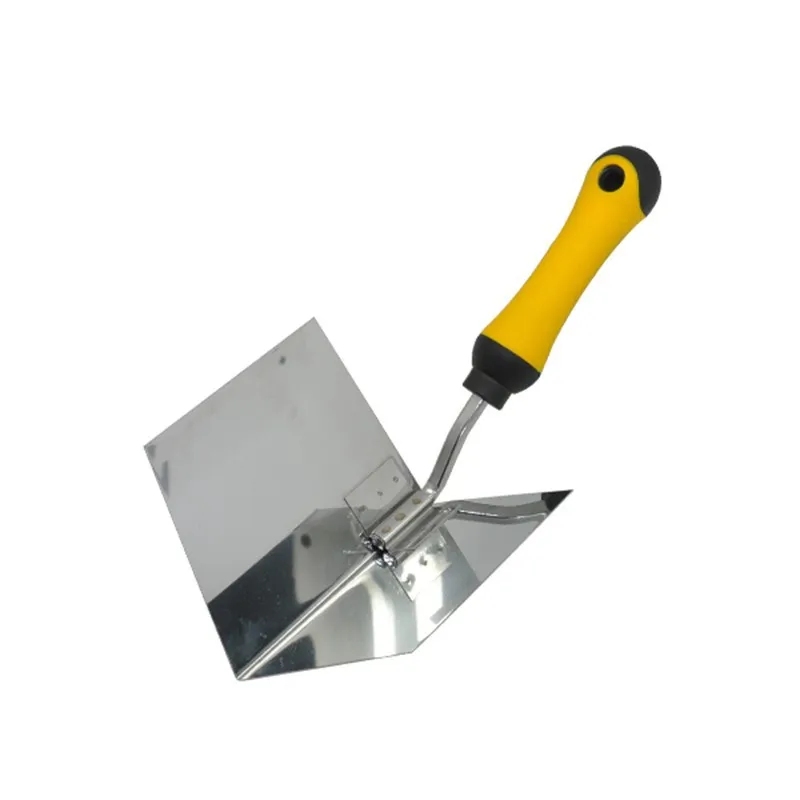 
100mm corner trowel stainless steel dual-color plastic handle drywall tools Internal corner bricklaying trowel 