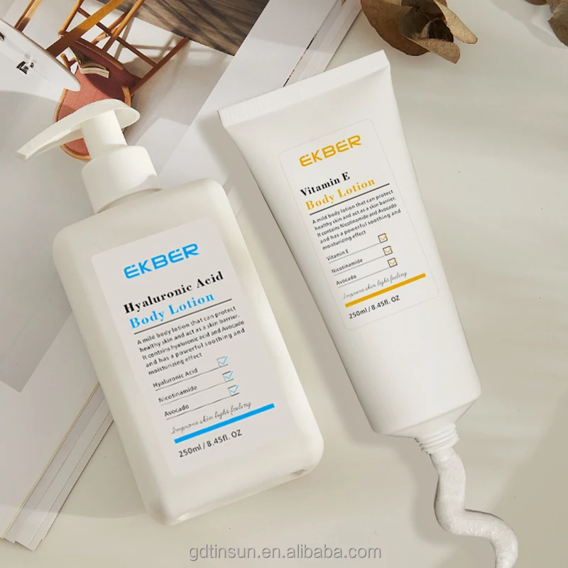 Customize logo Wholesale High Quality Vitamin E Skin Moisturizer Skin Care Firming Brightening Cream Body Lotion