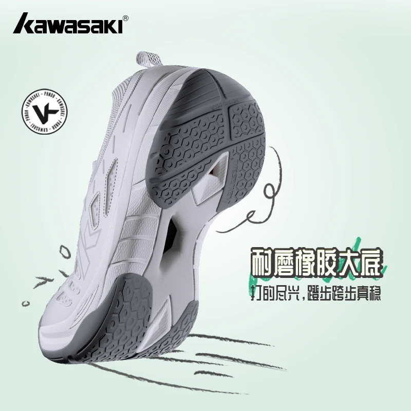Kawasaki Professional Indoor/Outdoor K2B51-B3327 Panda Badminton Sport Shoes Athlete Wholesale Hot Sale Breathable Non-Slip PU