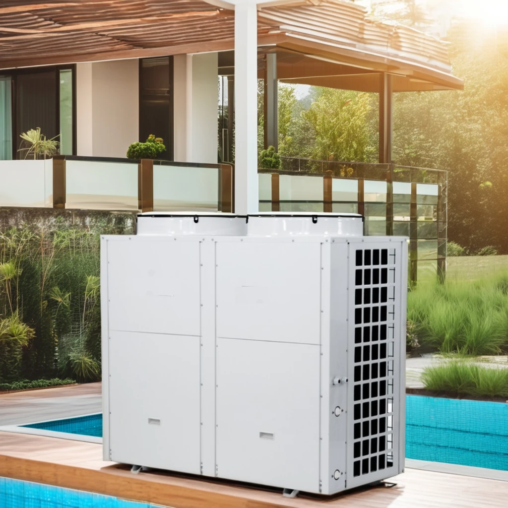100kW Electric Powered Household Air Source Heat Pump Hot Water Swimming Pools Hotels Smart WiFi App Control Durable