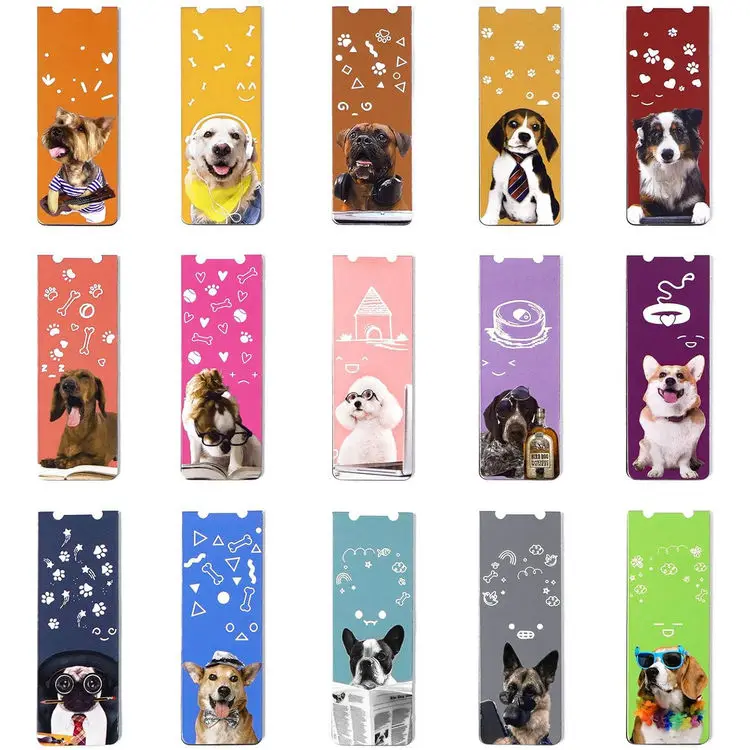 custom design permanent magnet  folding magnetic bookmarks magnetic  page clips for  book