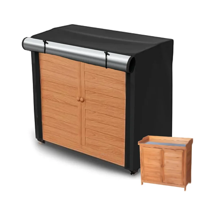 Outdoor Kitchen 600D Oxford Cloth Cabinet Cover Waterproof Garden Storage Cabinet Cover  Furniture Cover