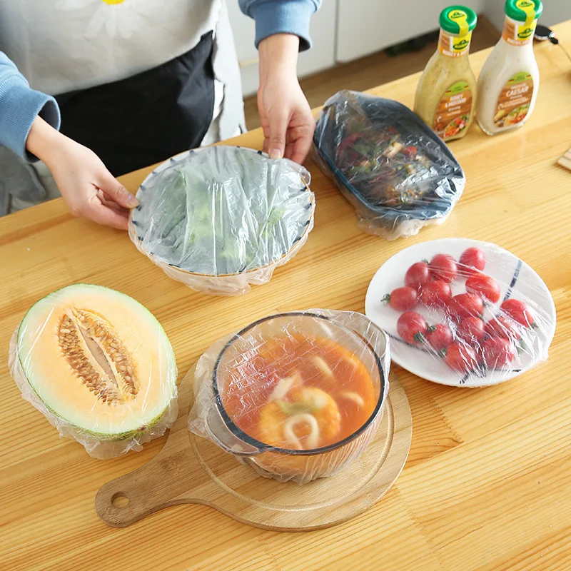 100 Pieces Of Fresh-Keeping Cover Disposable Plastic Wrap For Household Dustproof