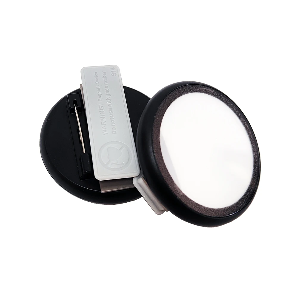 LED badge blank DIY badge RGB colors magnet pin badges rechargeable battery