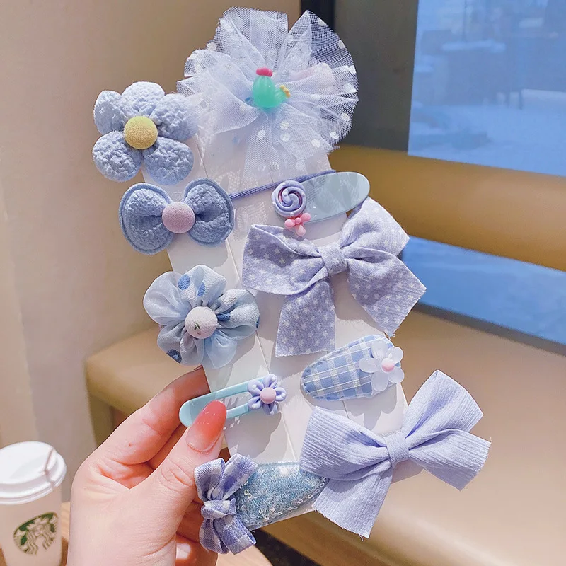 New Design Flower/butterfly knot  gauze Hair Pin/hair ring Kids Princess Handmade Hair Accessories