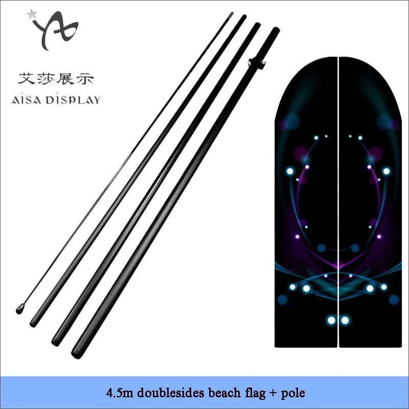 Suitable for fetes and markert promotion feather flag aluminium telescopic pole in corners still attract attention beautiful