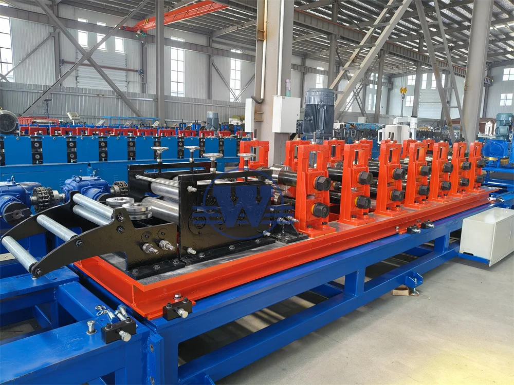 Light Gauge Steel Frame Roll Forming Machine For Making Drywall Metal Stud  C Channel Steel Roll Forming Machine