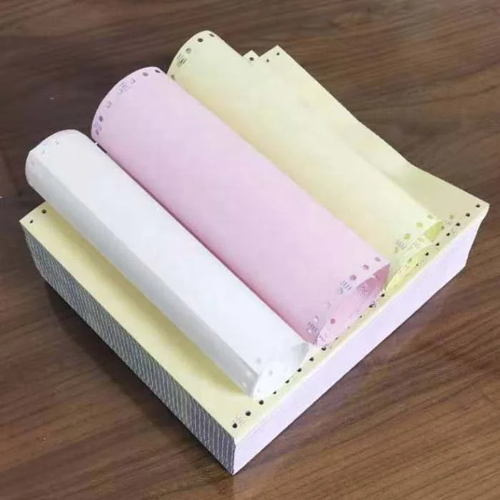 Custom Sales Order Book Receipt Invoice 1 2 3 4 5 6 Ply 9.5x11 Inch NCR Computer Continuous Carbonless Paper