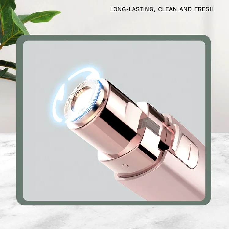 Usb Rechargeable Electric Eyebrow Trimmer 2In1 Lipstick Epilator Women Epilator Shaver