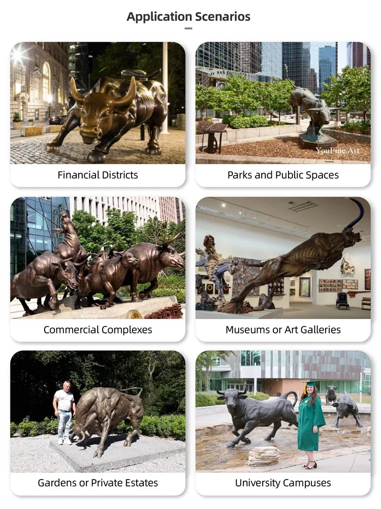 Bronze Bull Statue Applicable venue