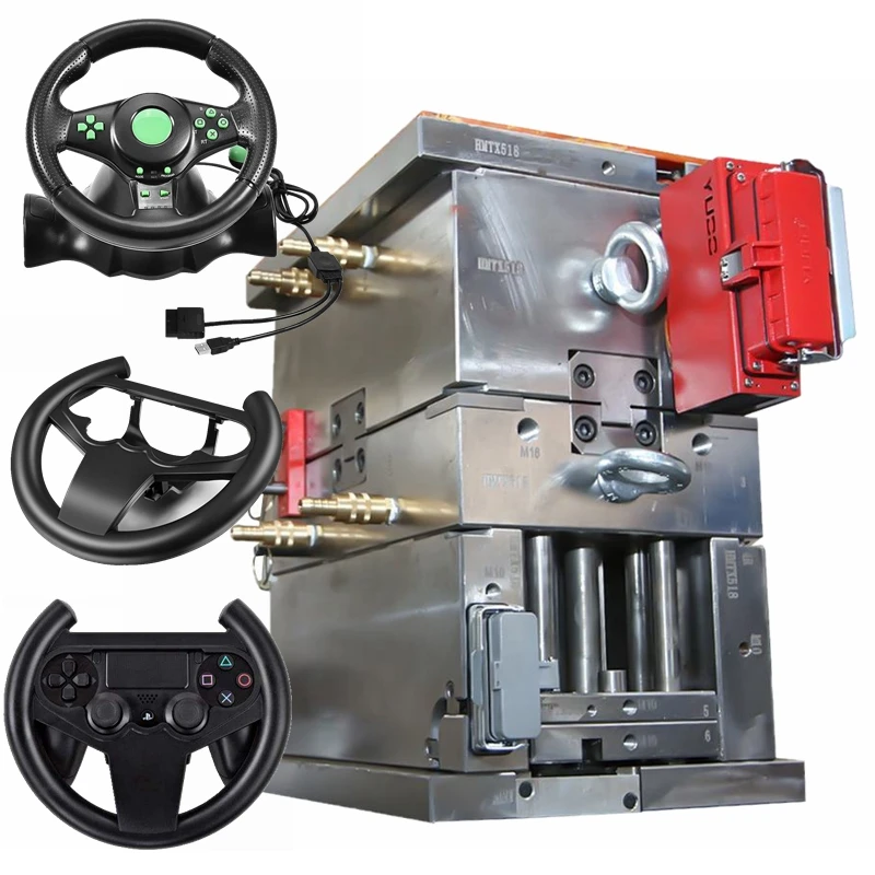 Plastic Steering Wheel Car Molding Spare Parts High Precision Factory Customized Durable Plastic Mould Lights Car Manufacture