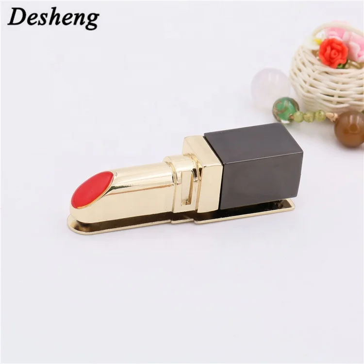 Аксессуары для чехлов и сумок новинка модное украшение платьев в форме губной помады из цинкового