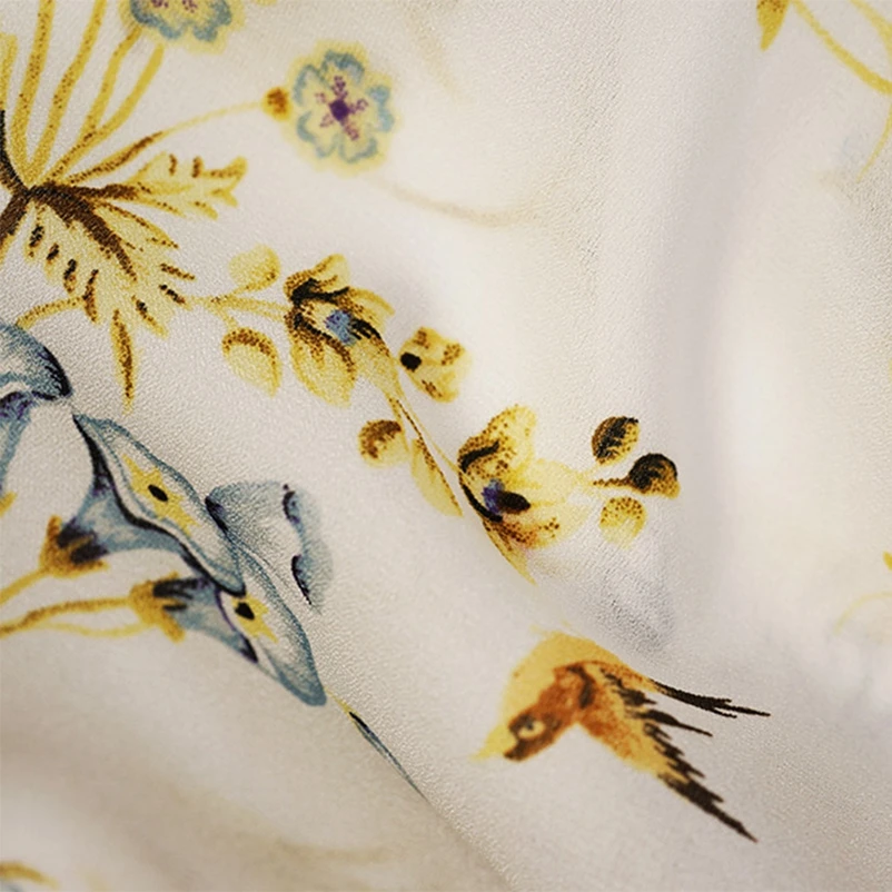 Sikor No MOQ Wholesale chiffon scarf digital printing in Stock Digital Print Rayon Fabric in Stock for Dress