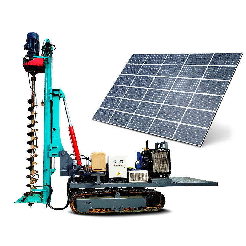 8 Ton Solar Screw Driver Solar Crawler Hydraulic Pile Driver
