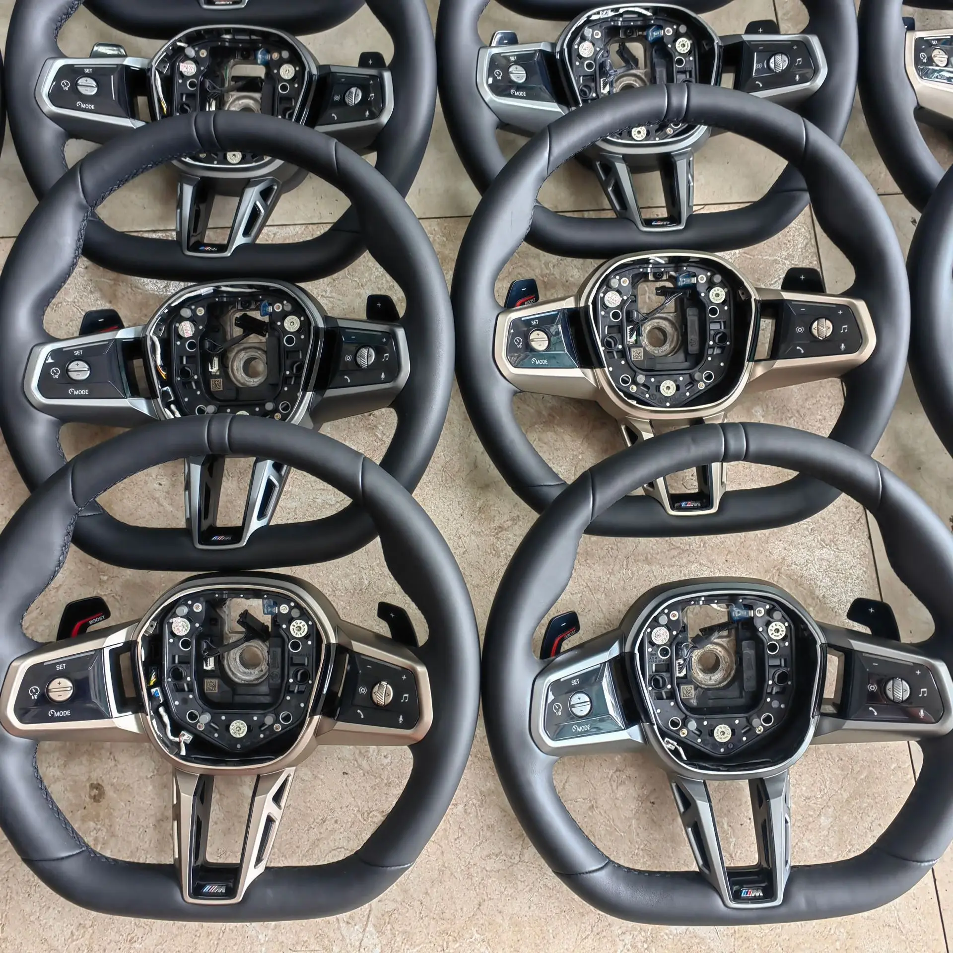 Touch multi-function Carbon Fiber &Leather Steering Wheel Assembly for BMW X1X2X3X4X5 with heating