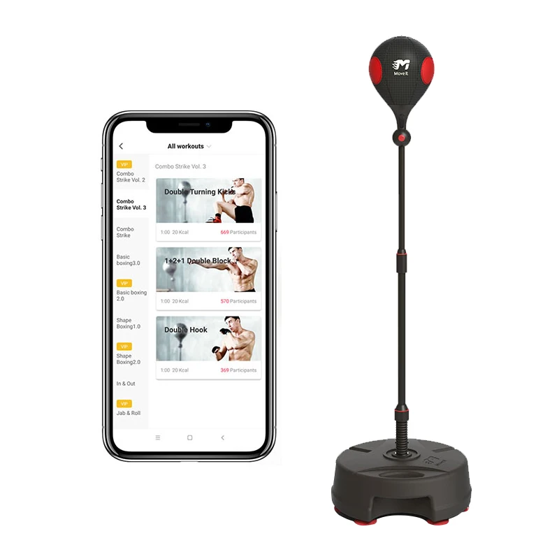 New Design Wireless APP Set Portable Pour Enfant Human Electronic Fabric for Punching Mount Punching Bag