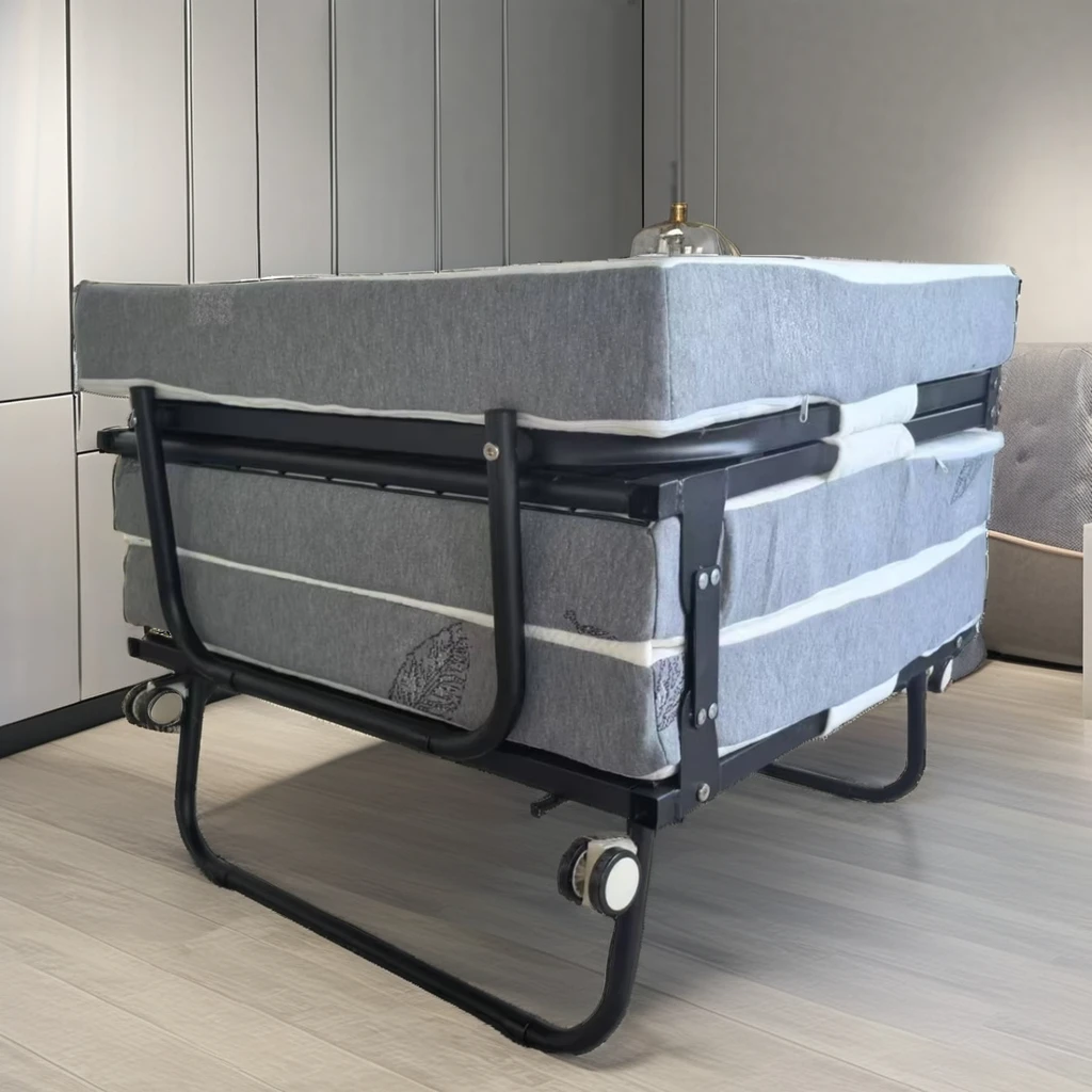 Haiyang Furniture Custom Logo Single Ottoman Bed Modern Metal Frame for Bedroom Hotel School Living Room OEM/ODM