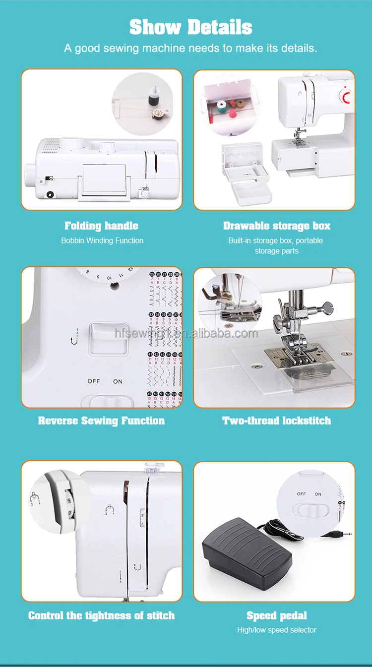 VOF Multifunction Sewing Machine for home use DIY craft baby pants overlock buttonhole sewing machine household price