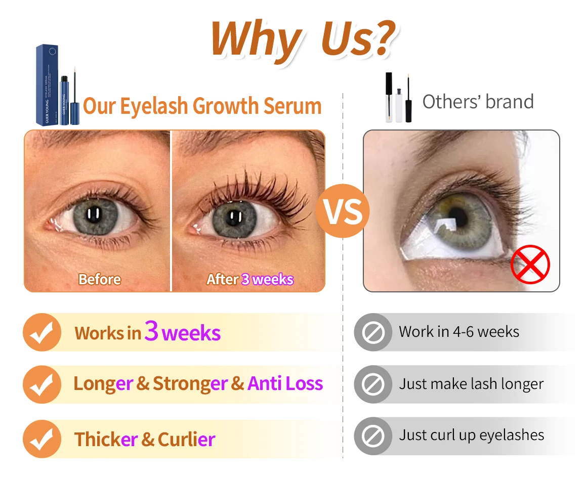 Make Up Femme Oem Natural Eyelash Enhance Serum Forchics Maquillaje Private Label Eyelash Serum Vegan Makeup