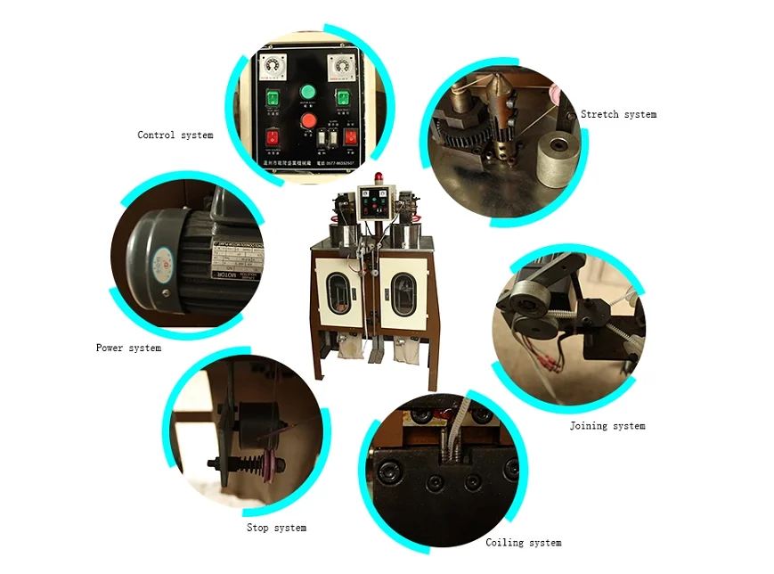 Shenzhen manufacturer Nylon Zipper Coil Forming Machine Zipper Machines Zipper Making Machines