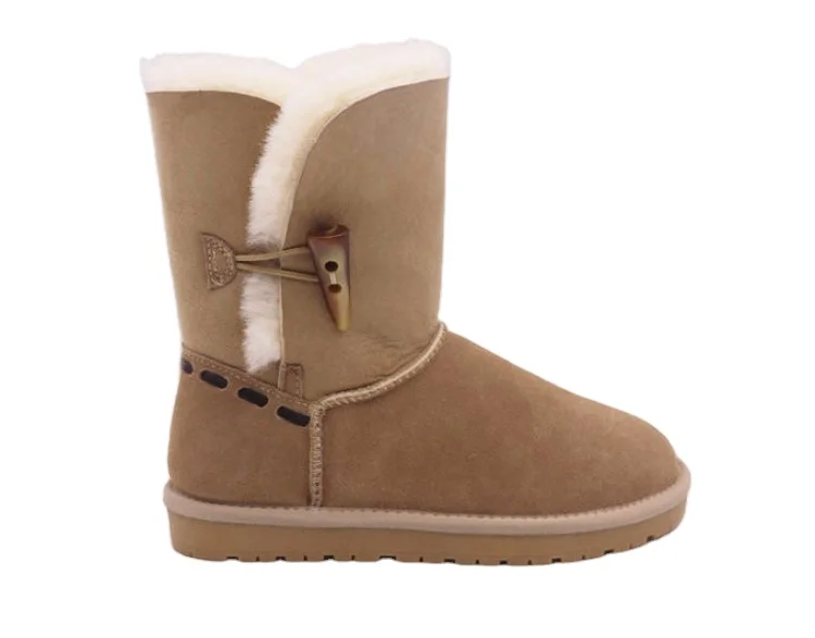 2022 new fashionable custom  Warm suede fabric  women Waterproof Furry shoes snow boots for women