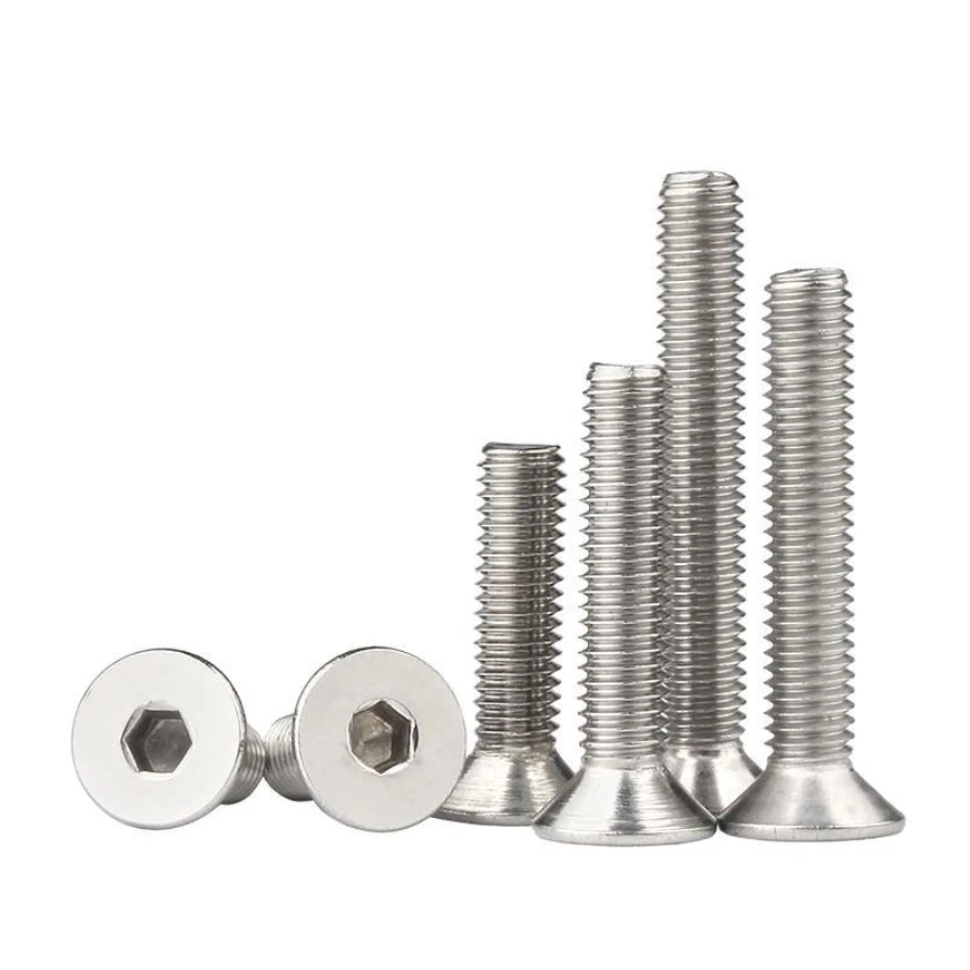 Stainless Steel DIN7991 Hexagon Hex Socket Head Flat Countersunk Allen Bolt Screw Hex Socket Flat Head Screw CSK Screws