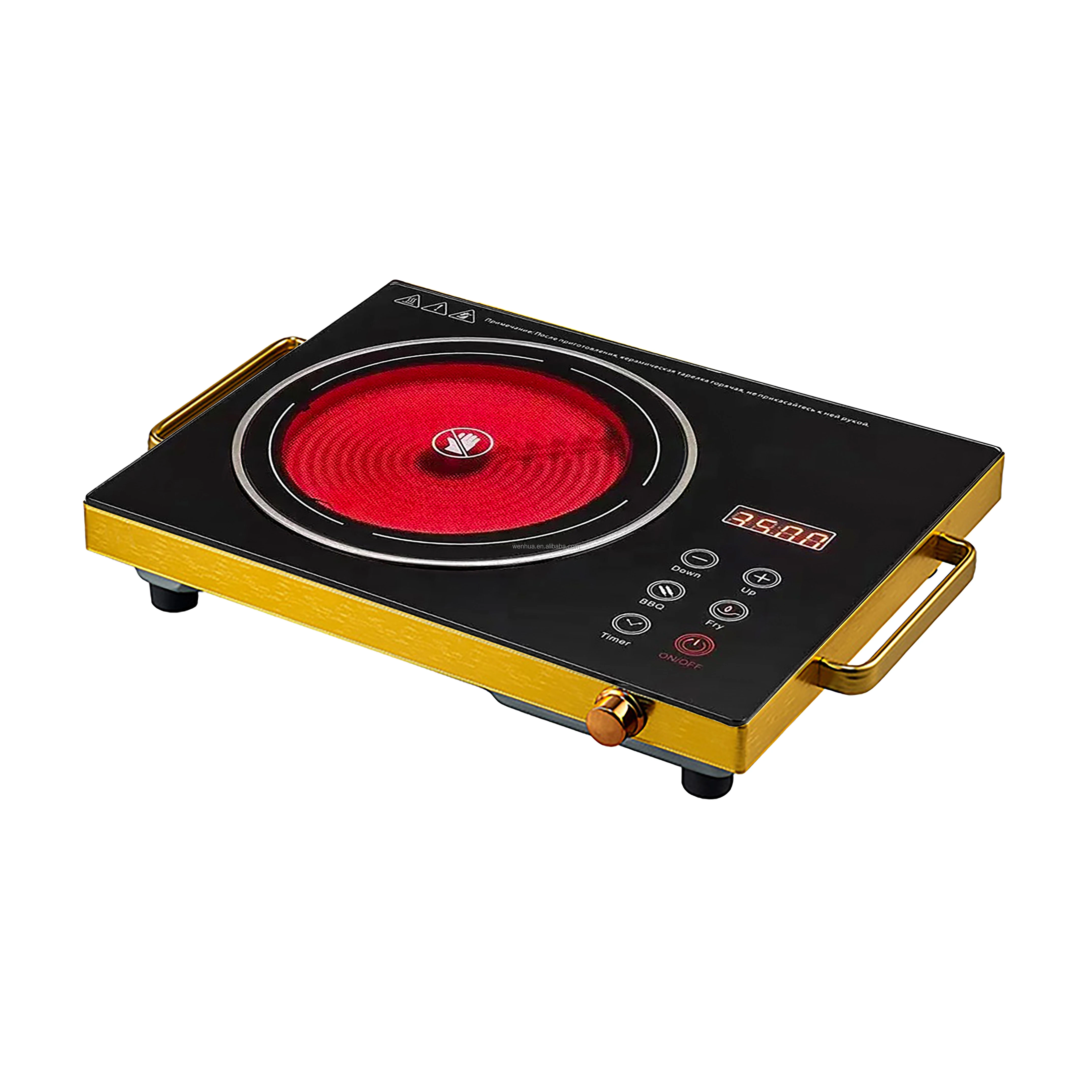 Multi Functional Non Picking Pot Electric Ceramic Stove 220V 3500W Rotary Infrared Cookware