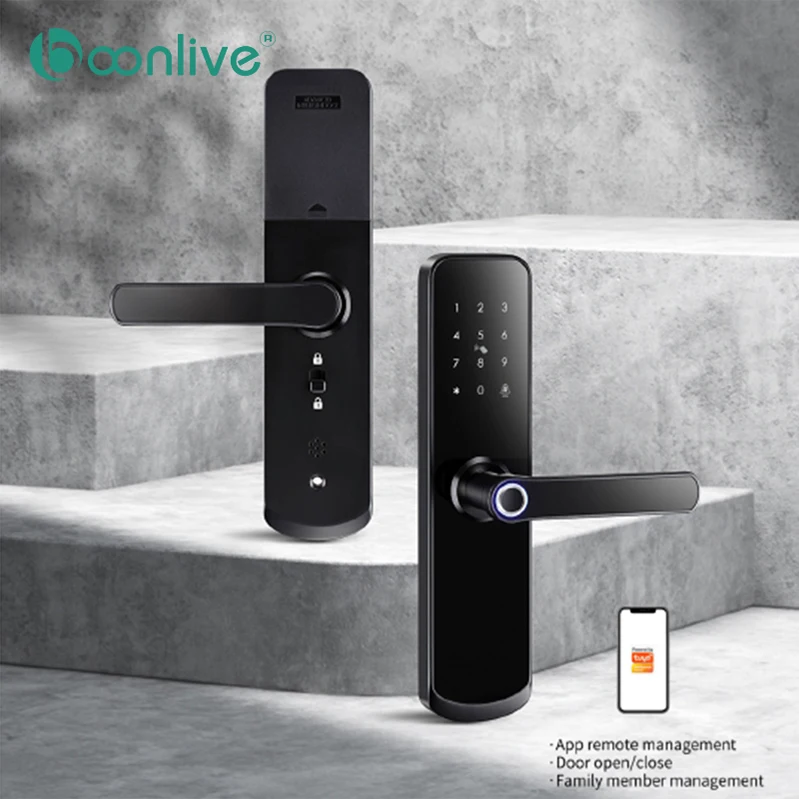 Boonlive Shenzhen Wireless Wifi Remote APP Door Lock House Building Smart Access Door Lock Apartment Bluetooth Lock