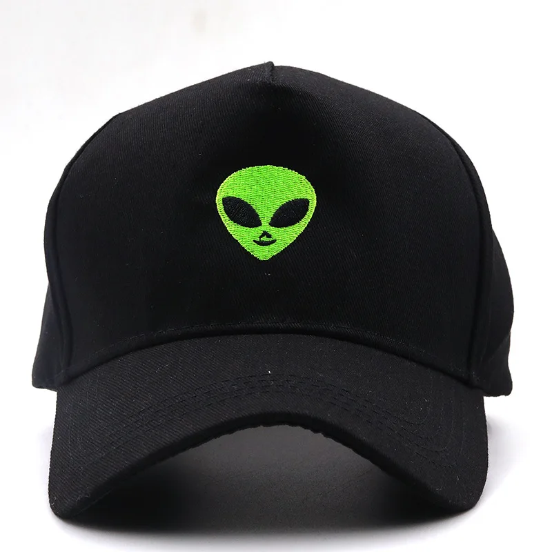 Wholesale Embroidered E.T. Alien logo Gorras  custom hats Adjustable Baseball Caps