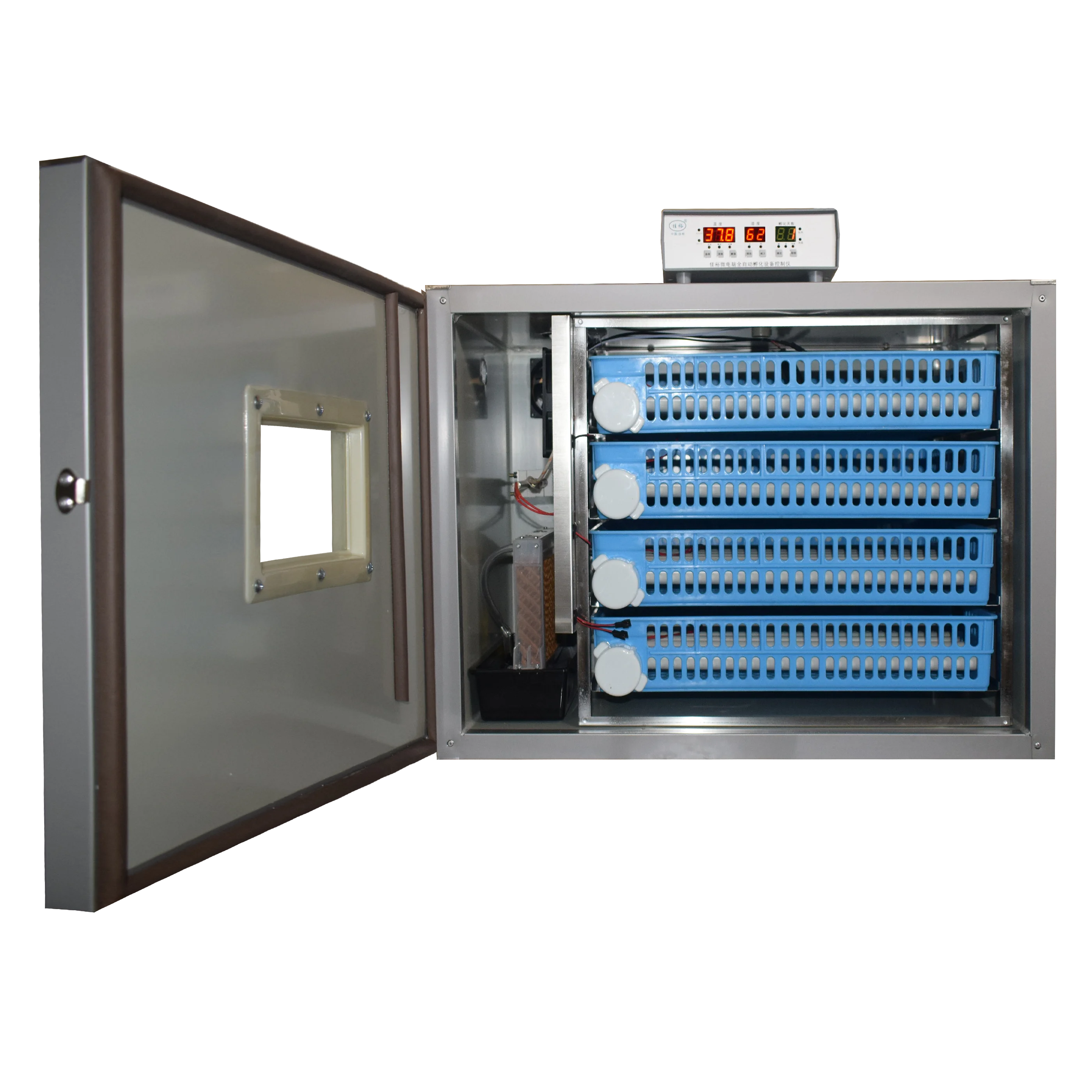 New design high hatching egg incubator,factory supply double power 256 egg incubator for sale in Africa