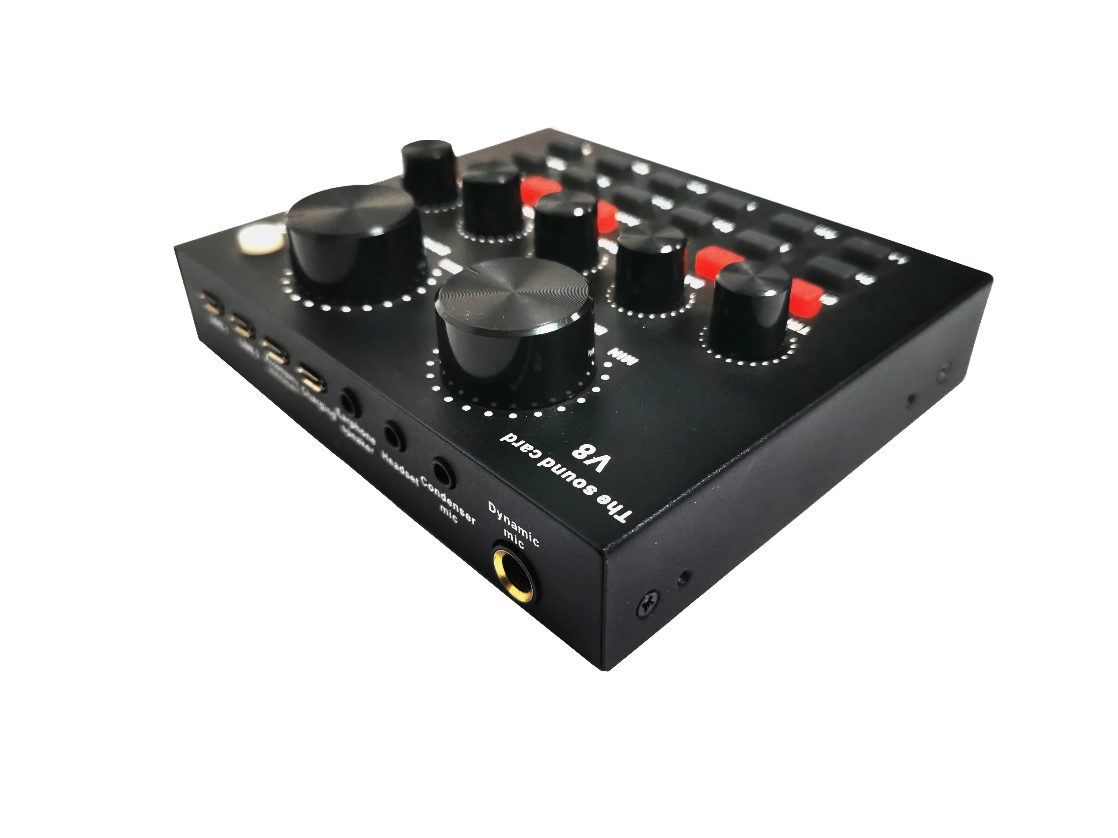 2021 Hot sale studio sound card V8 sound card live stream