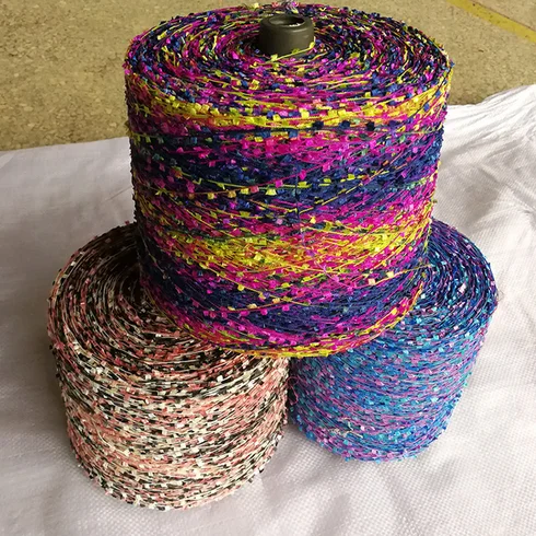 Polyester boucle yarn fancy loop yarn for knitting