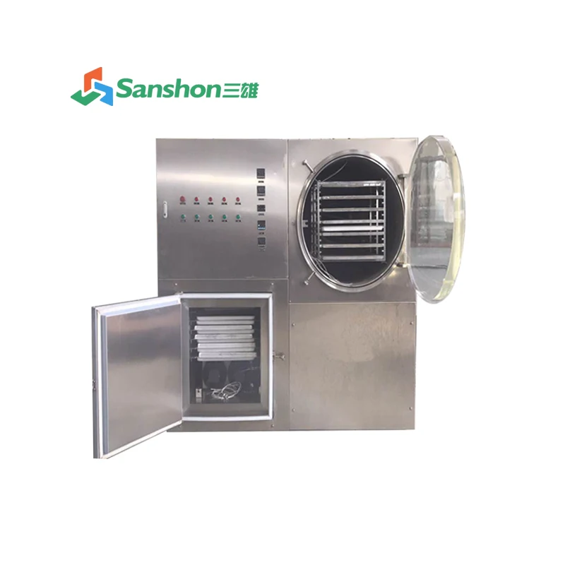 Sanshon Vacuum Freeze Drying Machine Small Scale 5-20Kg/Batch Vegetables Fruits for Industrial Home Pilot Lab Using