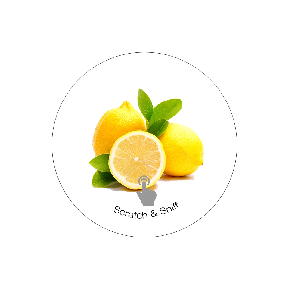 
Hot Selling Scent Sticker PVC Scratch and Sniff Sticker 