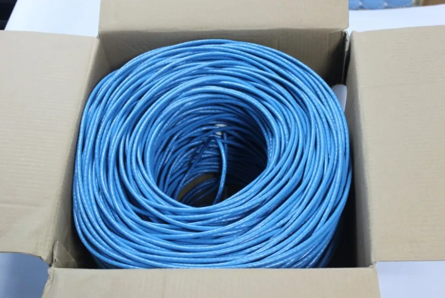 305M 1000FT RJ45 Indoor Network Cable 4-Pair Cat6 UTP/FTP Ethernet Twisted Wire Cat5e and Cat6a 23AWG PVC Jacket