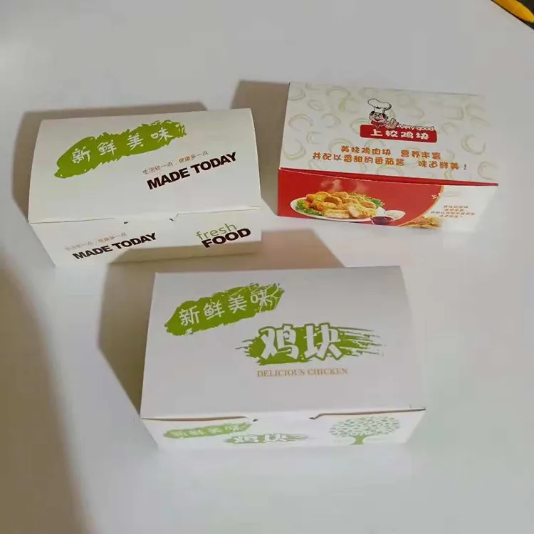 Paper fried chicken box fast food packaging
